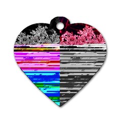 Double Static Wall Queen Annes Lace Dog Tag Heart (two Sides)