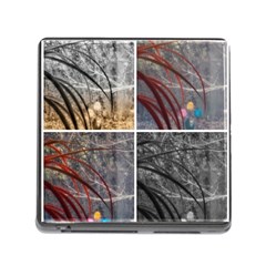 Winter Tulips Memory Card Reader (square 5 Slot) by okhismakingart