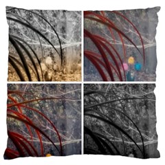 Winter Tulips Large Cushion Case (one Side) by okhismakingart