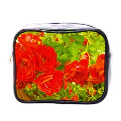 Red Roses Mini Toiletries Bag (one Side)