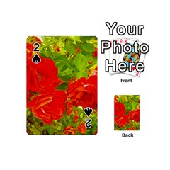 Red Roses Playing Cards 54 (mini) by okhismakingart