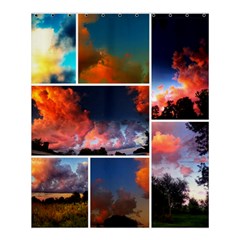 Sunset Collage Shower Curtain 60  X 72  (medium)  by okhismakingart