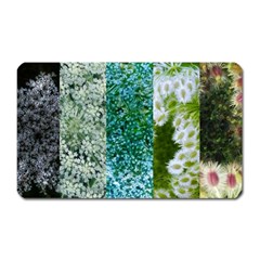 Queen Annes Lace Vertical Slice Collage Magnet (rectangular) by okhismakingart