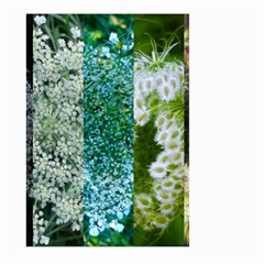Queen Annes Lace Vertical Slice Collage Large Garden Flag (two Sides) by okhismakingart