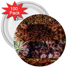 Queen Annes Lace Horizontal Slice Collage 3  Buttons (100 Pack)  by okhismakingart