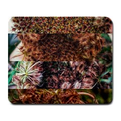 Queen Annes Lace Horizontal Slice Collage Large Mousepads by okhismakingart