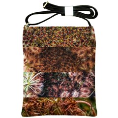 Queen Annes Lace Horizontal Slice Collage Shoulder Sling Bag by okhismakingart