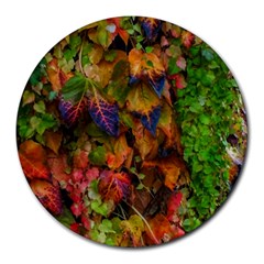 Fall Ivy Round Mousepads by okhismakingart