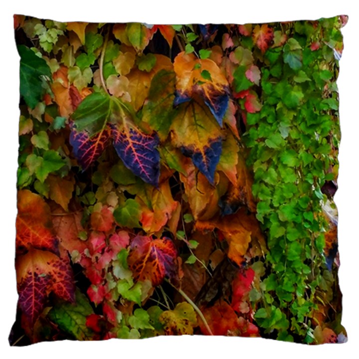 Fall Ivy Large Cushion Case (One Side)