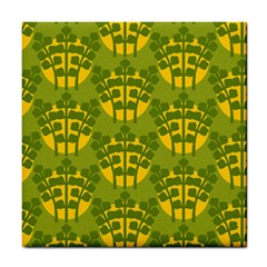 Texture Plant Herbs Green Tile Coasters