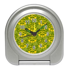 Texture Plant Herbs Green Travel Alarm Clock