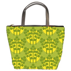 Texture Plant Herbs Green Bucket Bag