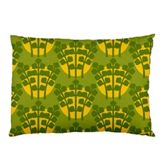 Texture Plant Herbs Green Pillow Case (two Sides)