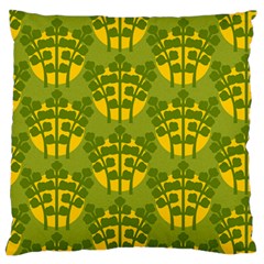 Texture Plant Herbs Green Large Flano Cushion Case (two Sides) by Mariart