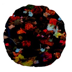 Leaves And Puddle Large 18  Premium Flano Round Cushions by okhismakingart