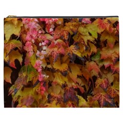 Red And Yellow Ivy Cosmetic Bag (xxxl) by okhismakingart