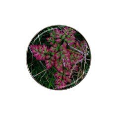 Pink-fringed Leaves Hat Clip Ball Marker by okhismakingart