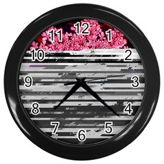 Static Wall Queen Anne s Lace Wall Clock (black) by okhismakingart