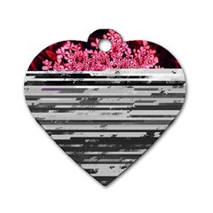 Static Wall Queen Anne s Lace Dog Tag Heart (one Side)