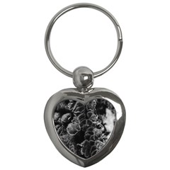 Tree Fungus Branch Vertical High Contrast Key Chains (heart)  by okhismakingart