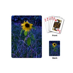 Blue Sunflower Playing Cards (mini)