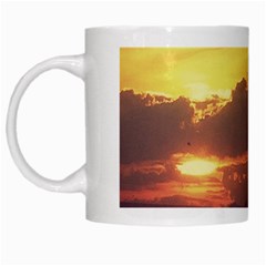 Early Sunset White Mugs by okhismakingart