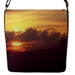 Early Sunset Flap Closure Messenger Bag (s) by okhismakingart