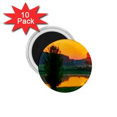 Lake Sunrise 1 75  Magnets (10 Pack)  by okhismakingart