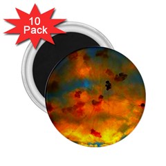 Tie-dye Sky 2 25  Magnets (10 Pack)  by okhismakingart