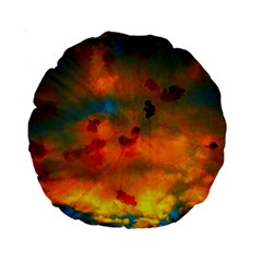 Tie-dye Sky Standard 15  Premium Round Cushions by okhismakingart