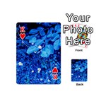 Blue Daisies Playing Cards 54 (Mini) Front - HeartK