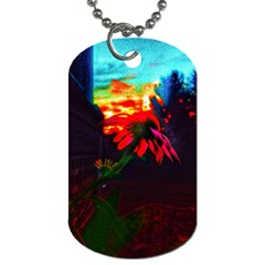 Neon Cone Flower Dog Tag (two Sides)