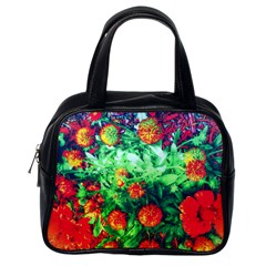 Intense Flowers Classic Handbag (one Side) by okhismakingart