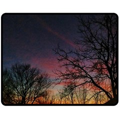 Darkness Falling Double Sided Fleece Blanket (medium)  by okhismakingart