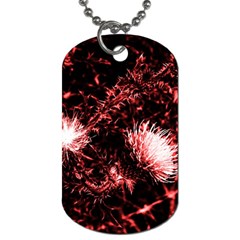 Red Thistle Dog Tag (two Sides) by okhismakingart