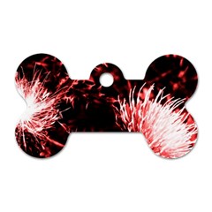 Red Thistle Dog Tag Bone (two Sides) by okhismakingart