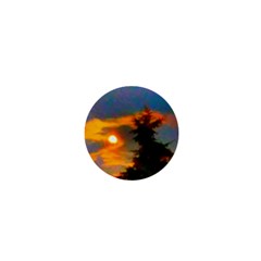 Sunrise And Fir Tree 1  Mini Buttons by okhismakingart