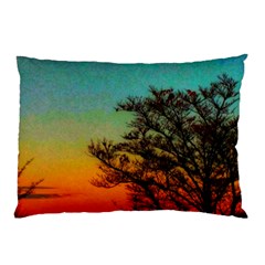 Turquoise Sunset Pillow Case by okhismakingart