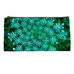 Turquoise Queen Anne s Lace Pencil Cases by okhismakingart