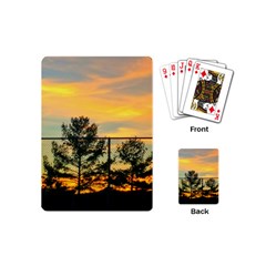 Fence Line Trees Playing Cards (mini)