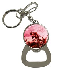 Red Sunflowers Bottle Opener Key Chains by okhismakingart