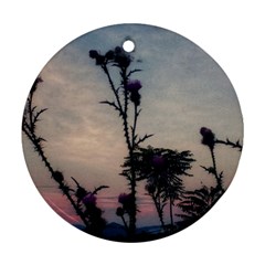 Hazy Thistles Ornament (round)