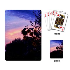 Sunflower Sunset Ii Playing Cards Single Design by okhismakingart