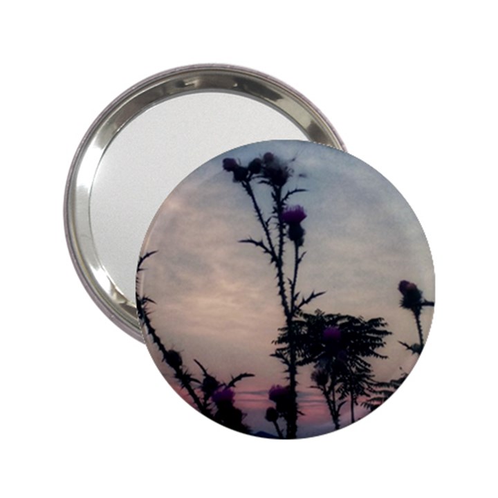 Hazy Thistles 2.25  Handbag Mirrors