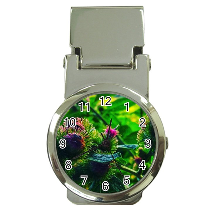 Bur Flowers Money Clip Watches