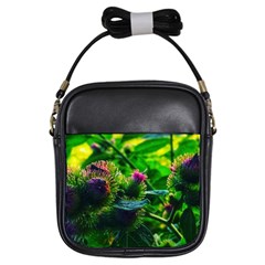 Bur Flowers Girls Sling Bag