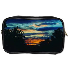 Blue Sunset Toiletries Bag (one Side) by okhismakingart