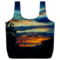 Blue Sunset Full Print Recycle Bag (xl) by okhismakingart