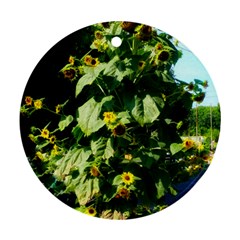 Big Sunflowers Ornament (round)