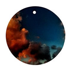 Favorite Clouds Ornament (round) by okhismakingart